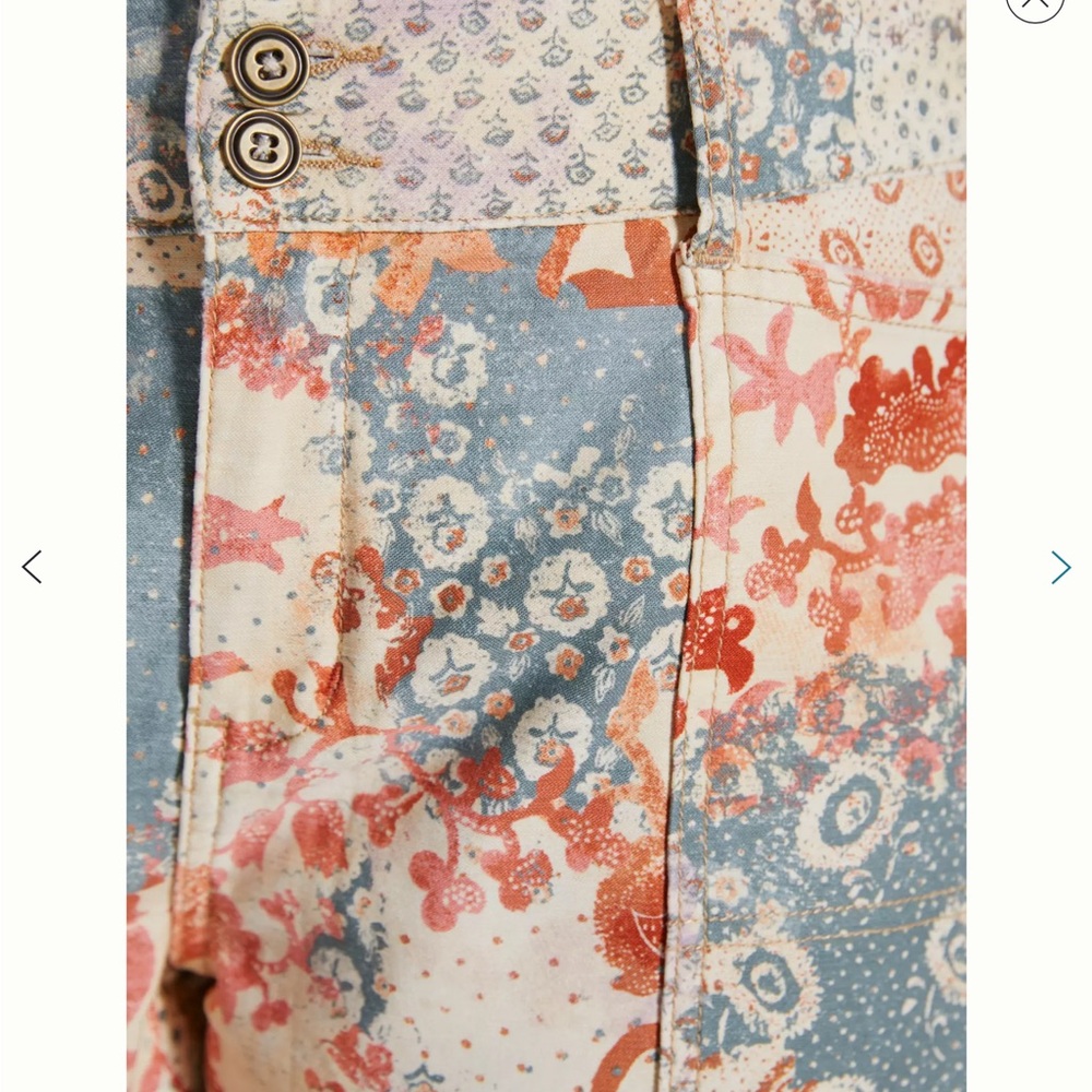 Anthropologie Pilcro The Wanderer Paisley Low Rise Boho Shorts Size 28 - Picture 6 of 14